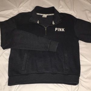 Victoria’s Secret PINK Quarter Zip Pullover SMALL